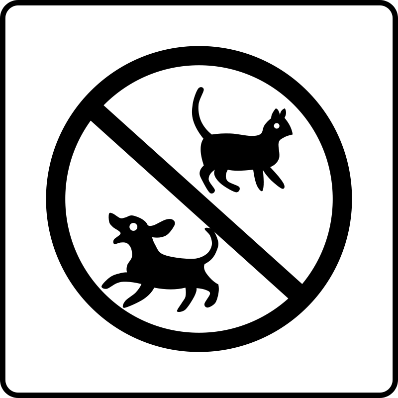 Hotel Icon No Pets Clip Art Download