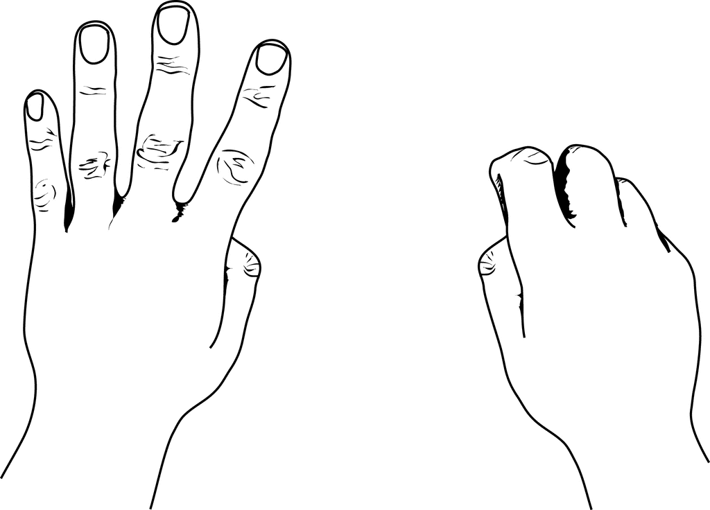 United States Style Counting Hands | ClipArt ETC