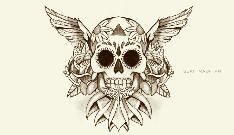 Skull Tattoo Design by SeanNash on DeviantArt