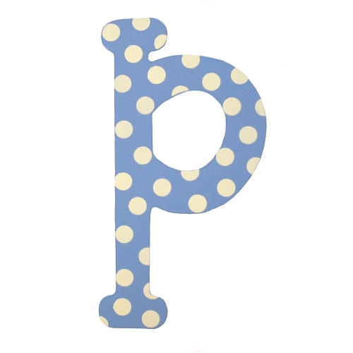 Blue Polka Dot Letter 'p' | ToysRUs