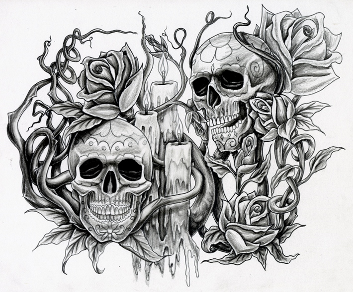 Skull Tattoo Stencils for Easy Application - wide 5
