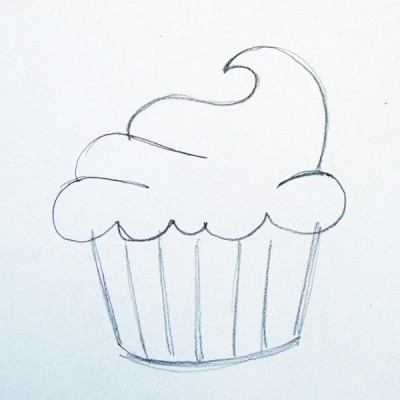 How to Make a Doodled Mixed Media Cupcake Card - Scrapbooking ...