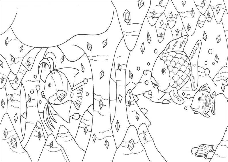 Rainbow Fish Coloring Pages For KidsFun Coloring | Fun Coloring