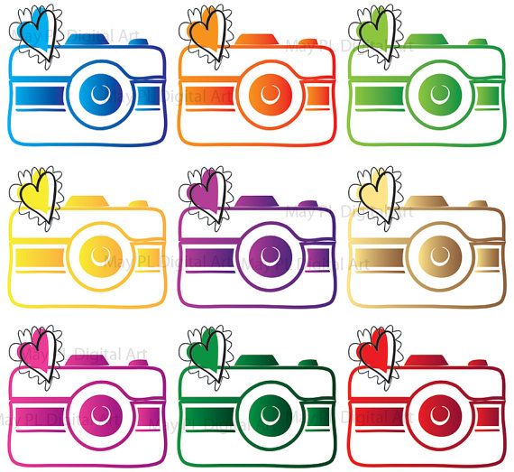 Digital Clip Art Photographer Logo Camera Clipart Photography ...