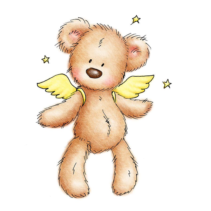 Teddy Bear With Wings by Anna Abramska