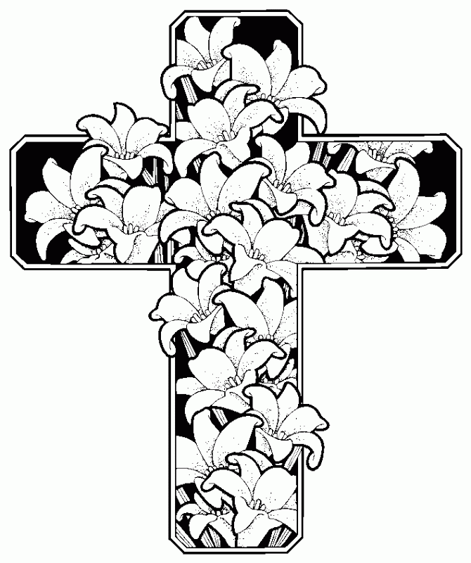 easter clip art free black and white - photo #41