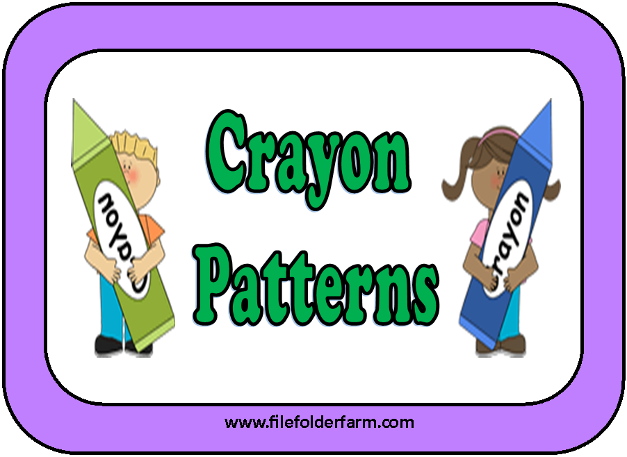 File Folder Farm: Crayon Patterns