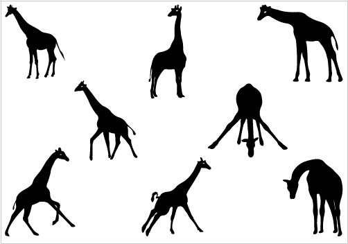 Giraffe silhouette Vector graphicsSilhouette Clip Art