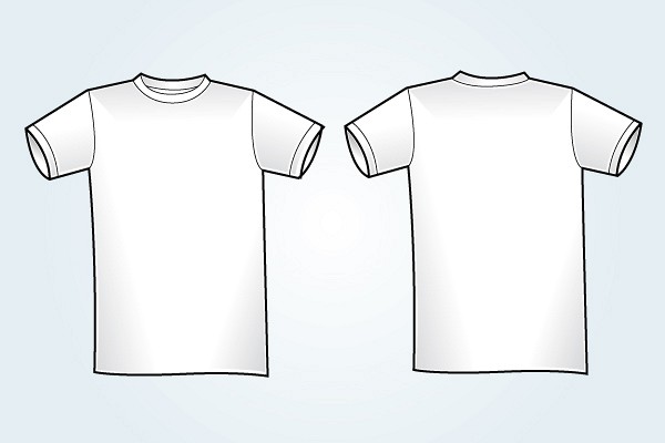 Blank White T-Shirt Template Free Vector - Abstract Vectors ...