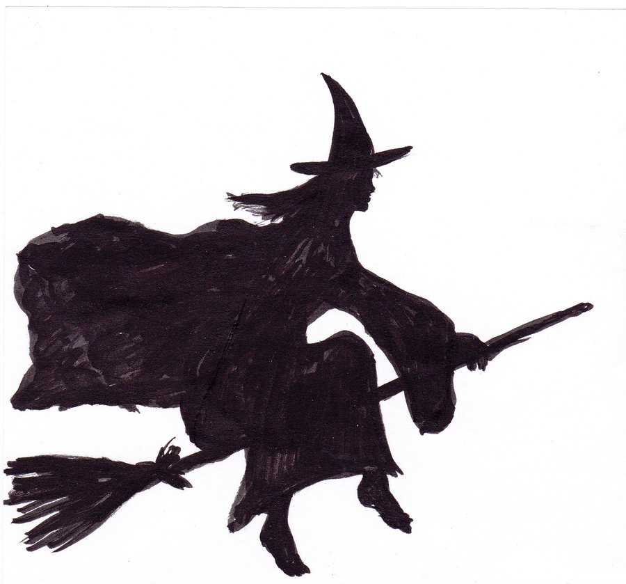 Witch on a broomstick by DesperateMe on deviantART