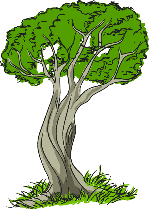 Free Clip-Art: Nature   Trees   Tree with grass - ClipArt Best ...