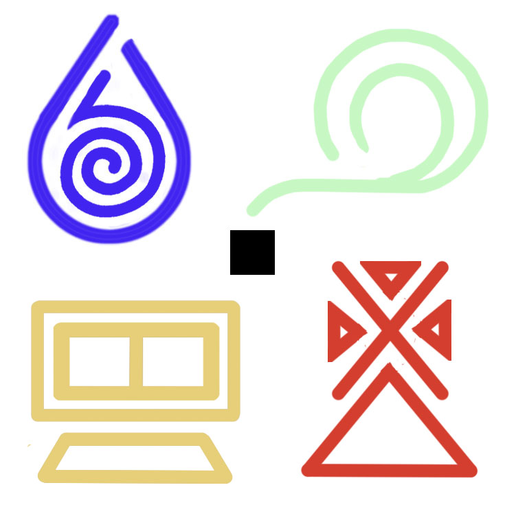 deviantART: More Like Tribal Element Symbols by Larissa-