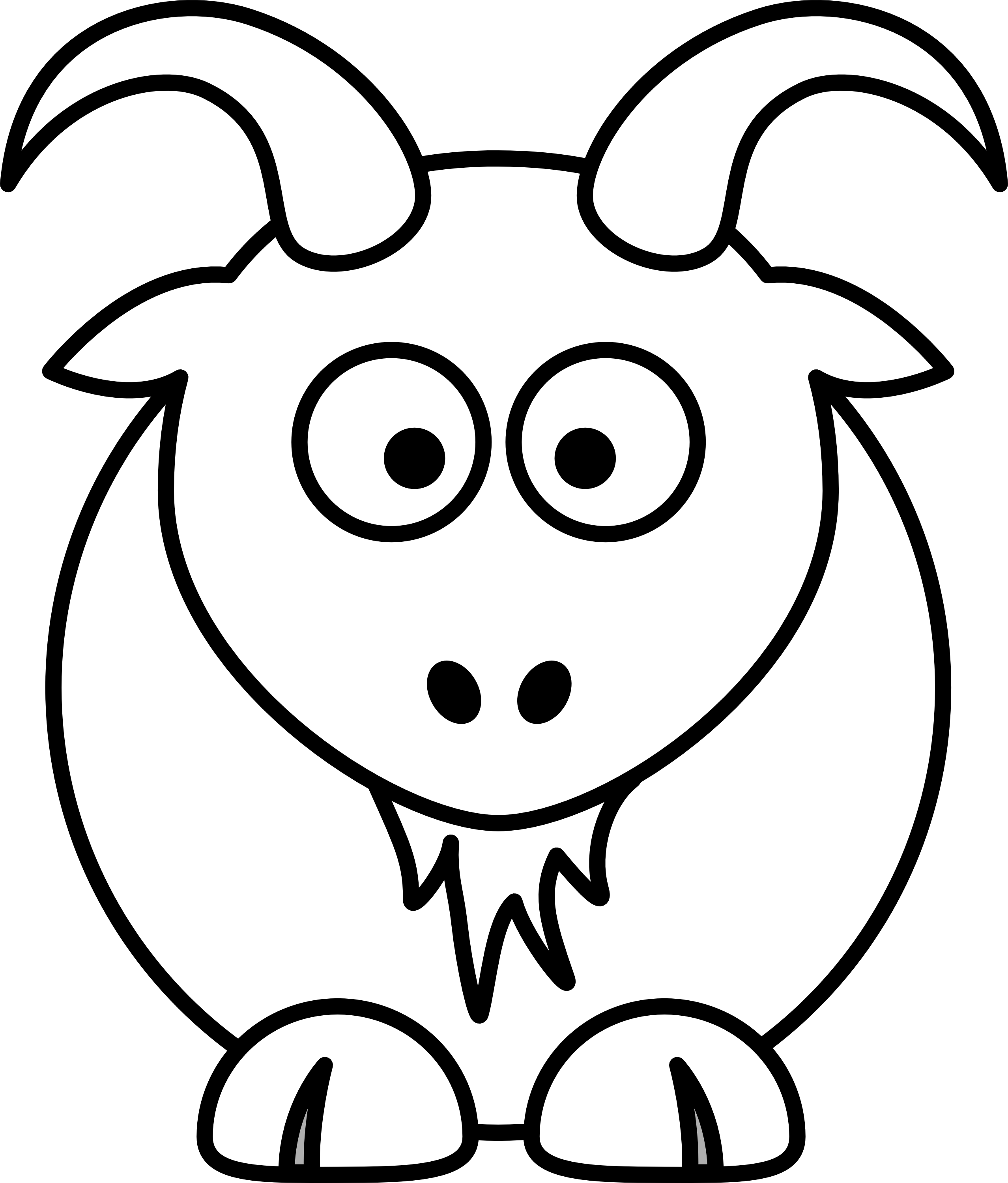 Black And White Clip Art Animals - ClipArt Best