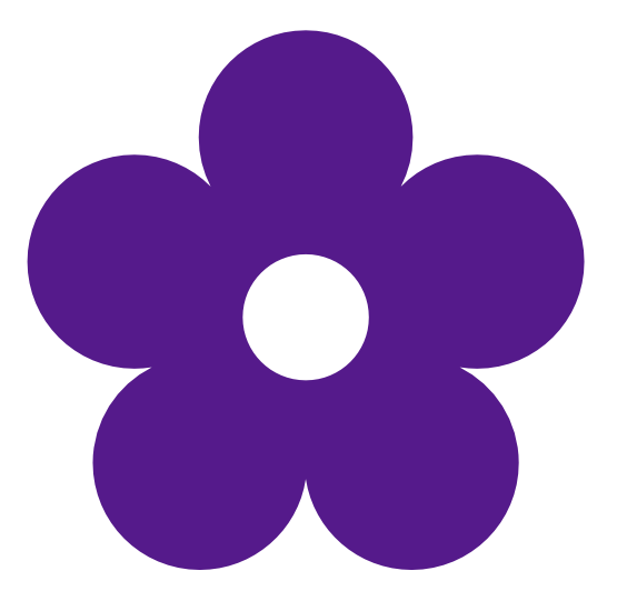 Retro Flower 1 Color Colour Purple 4 Peace xochi.info scallywag ...