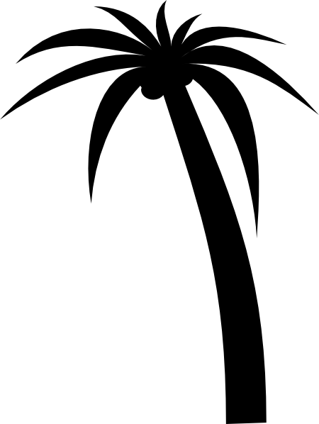 Palm Tree Clip Art Black And White | Clipart Panda - Free Clipart ...