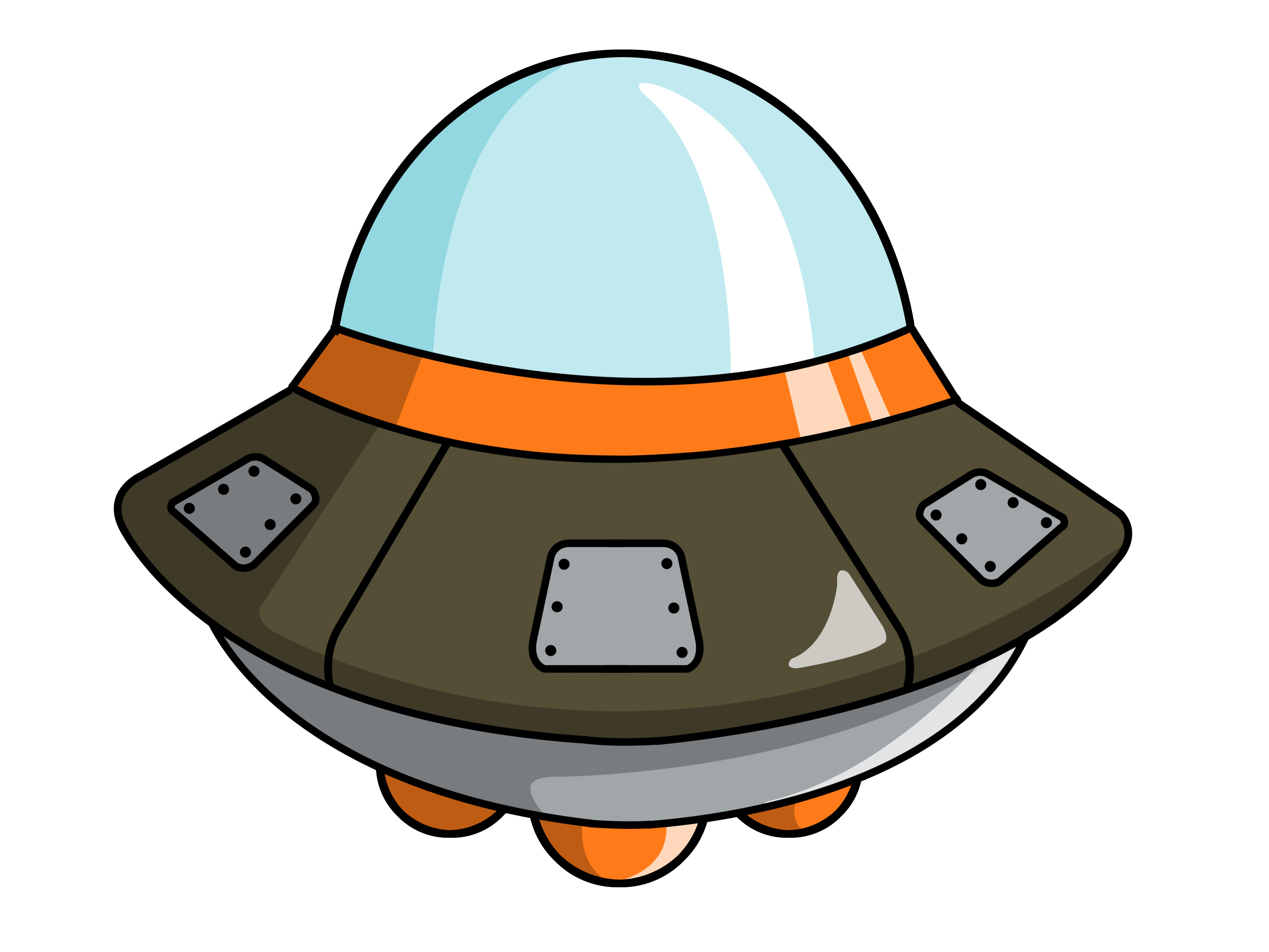 Cartoon Space Ship - Cliparts.co