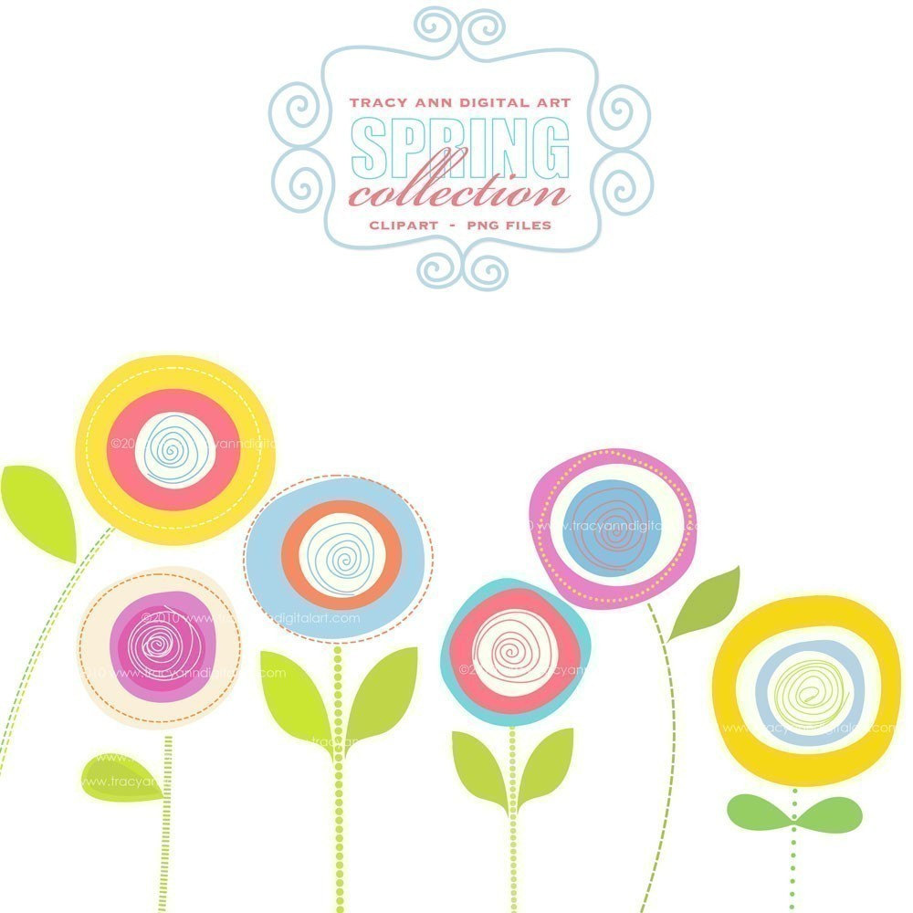 free clipart spring flowers border - photo #24