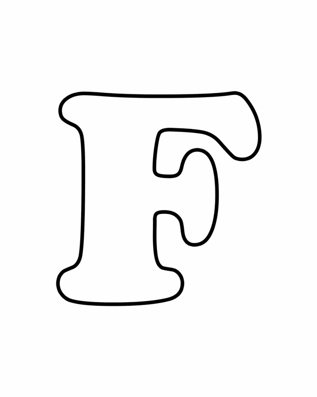 Alphabet Letters F Coloring Pages | Coloring Pages