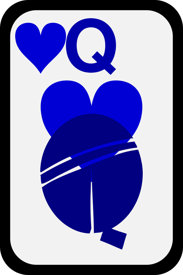 Queen of Hearts - vector Clip Art