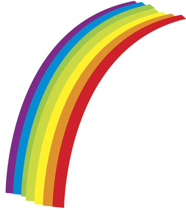Rainbow Circle Target 6 Color Clip Art Download