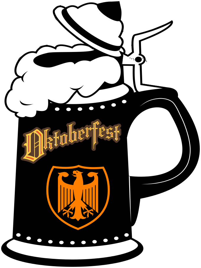 Oktoberfest Beer Stein Label Clip Art Download