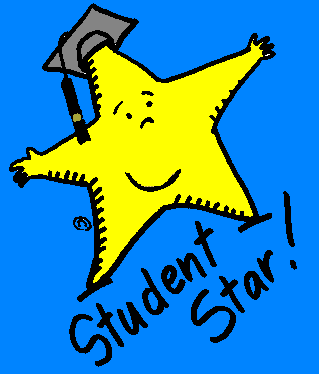 student star (in color) - Clip Art Gallery
