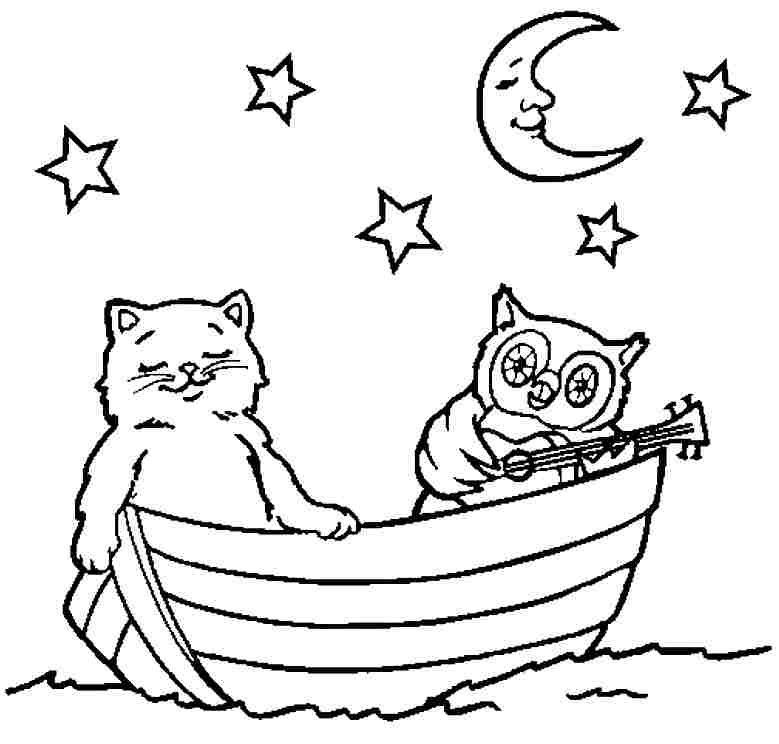Printable Free Transportation Boat Colouring Pages - #