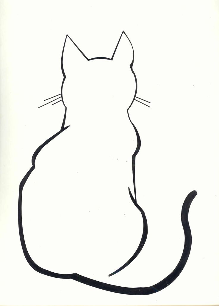 Cat Line Drawing Clip Art | Animals: Kitties in Art #9 | Pinterest