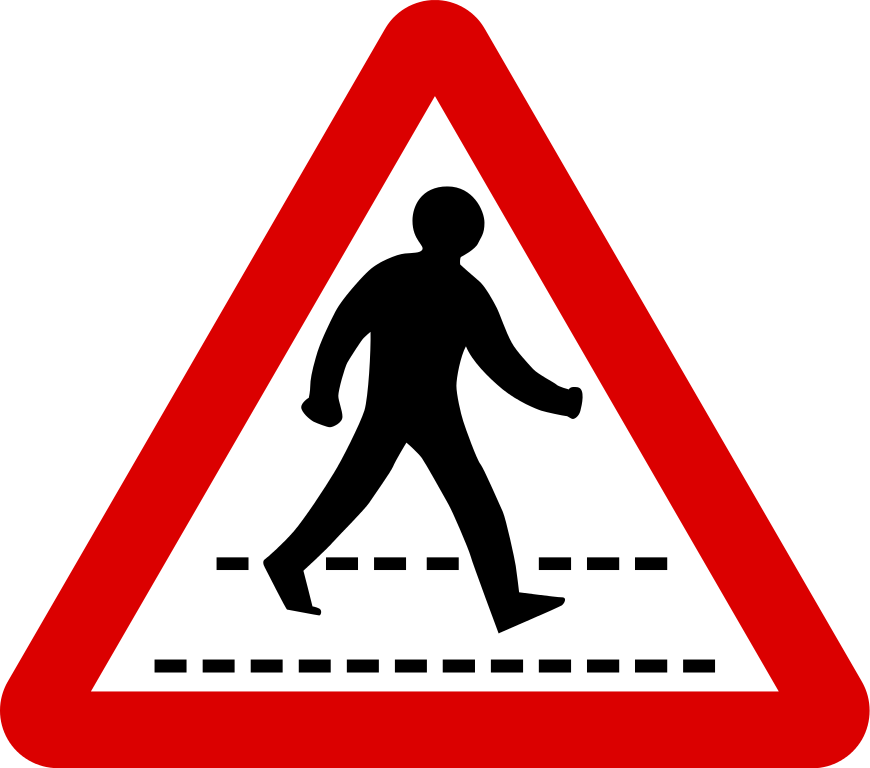 File:Singapore Road Signs - Warning Sign - zebra crossing ahead ...