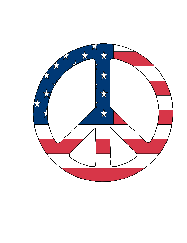 Scalable Vector Graphics Us Flag Peace Symbol Scallywag 