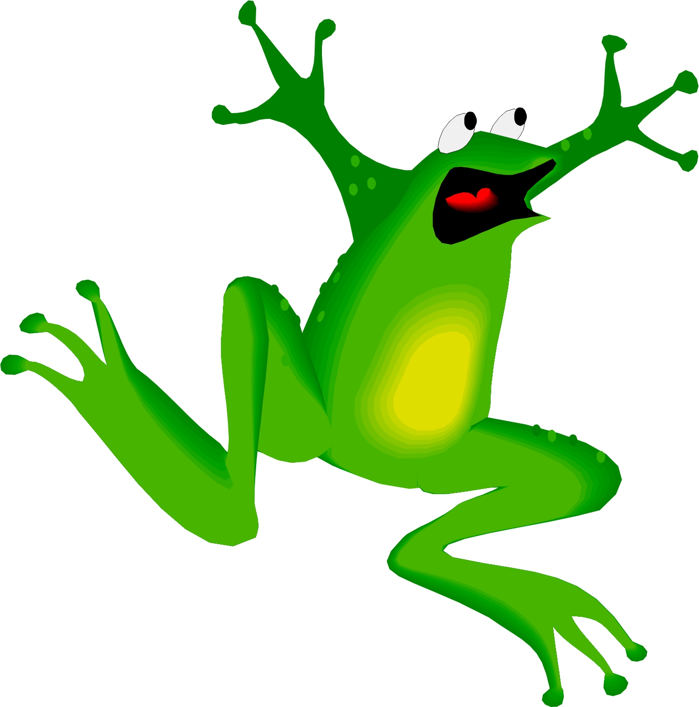 free girl frog clipart - photo #28