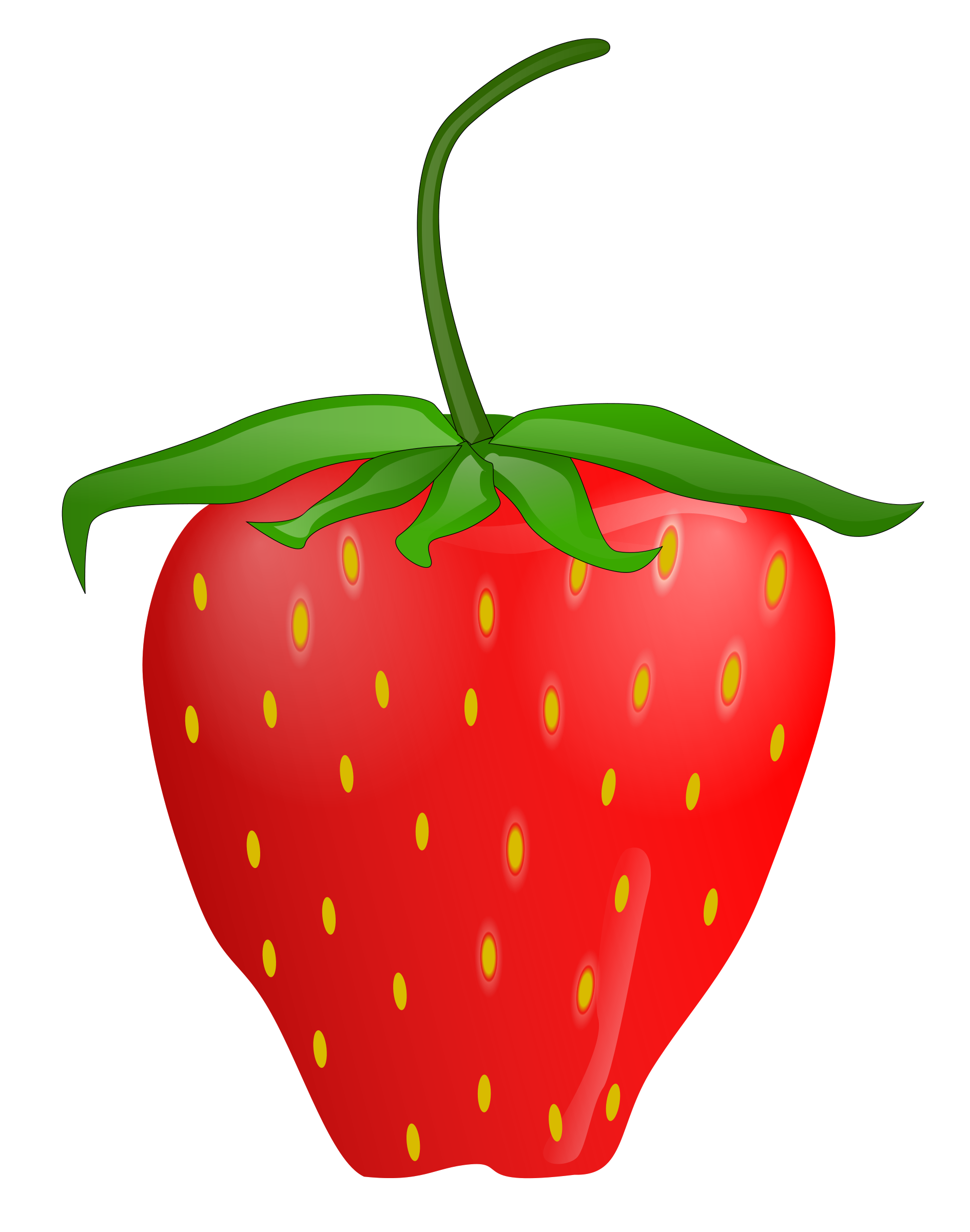 Strawberry Plant Clipart Black And White | Clipart Panda - Free ...