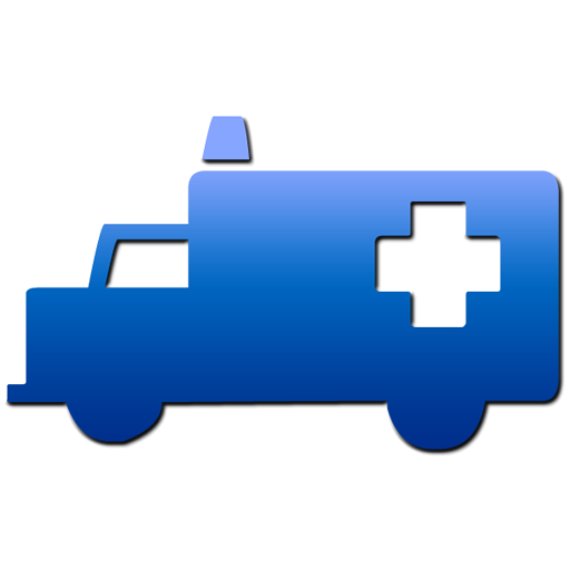 Ambulance blue gradient symbol clipart image - ipharmd.