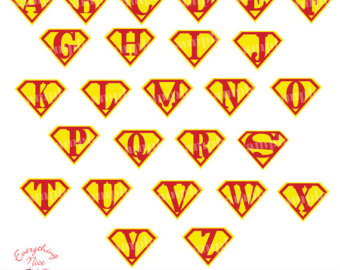 Popular items for superhero logos on Etsy