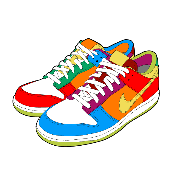 50+ Creative Sneakers Made with Quality Vector Craftsmanship ...
