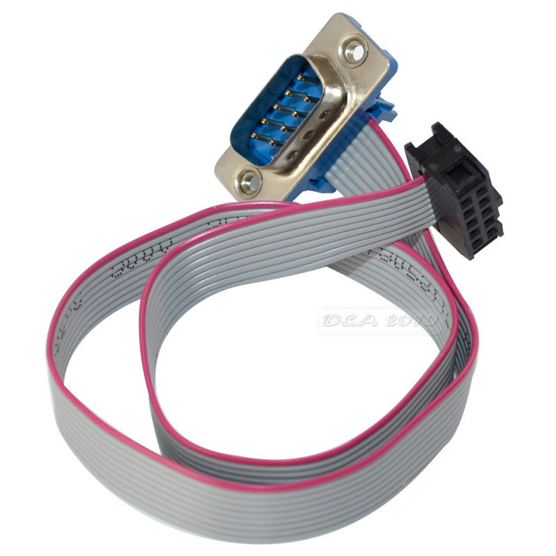 325mm 9 Pin Serial Port Connector with Ribbon Cable DB9 Male with ...