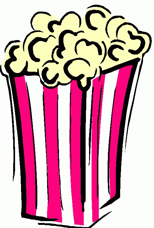 Popcorn Black And White Clipart - Free Clip Art Images