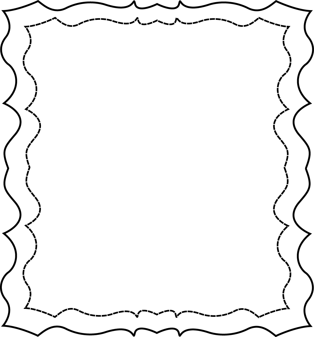 Full Page Squiggly Frame - Free Clip Art Frames