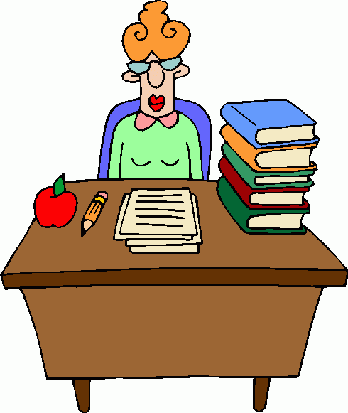clipart of worker at desk - photo #11