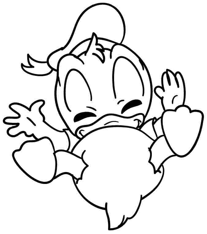 Coloring Sheets Cartoon Disney Donald Duck Printable For Kids #