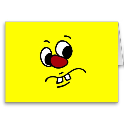 Something Stinky Smiley Face Grumpy Cards | Zazzle