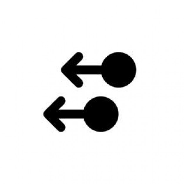 two arrows pointing left Icons | Free Download
