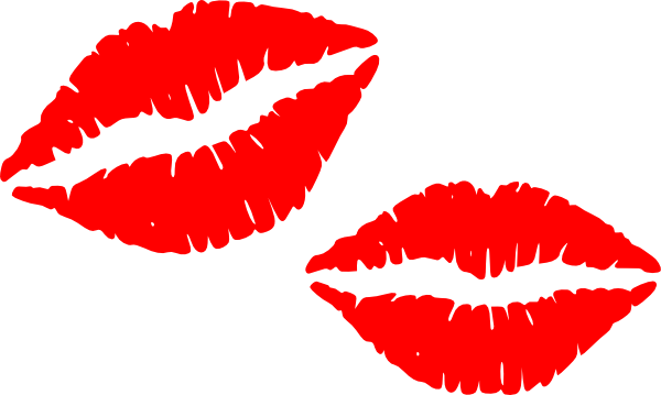 kissing lips clipart free - photo #4