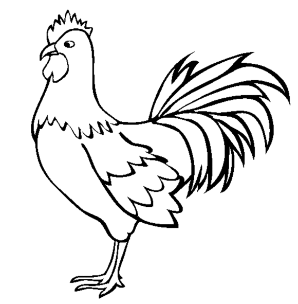 Farm Animals Coloring Pages Hen - Animal Coloring pages of ...