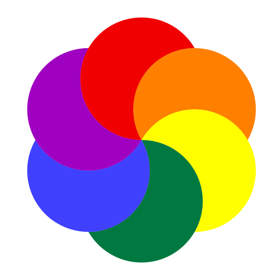 Simple Rainbow with Blur Clipart, vector clip art online, royalty ...