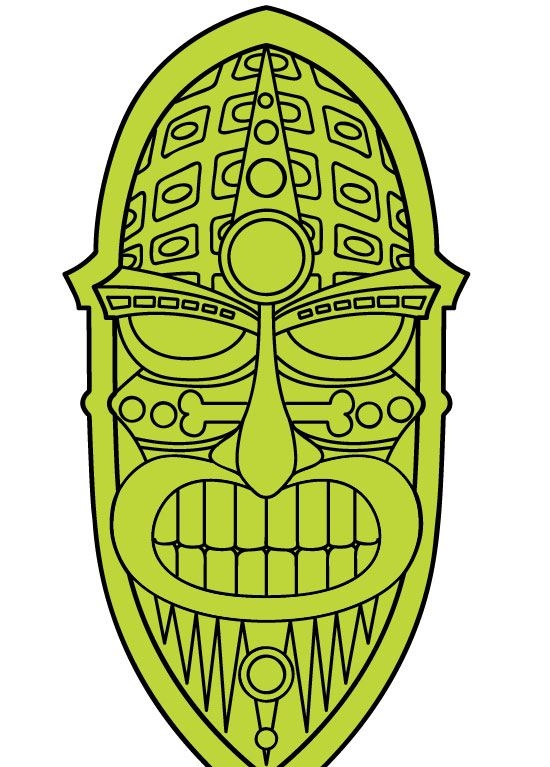 How to Create a Colorful Textured Tiki Mask in Illustrator | Adobe ...