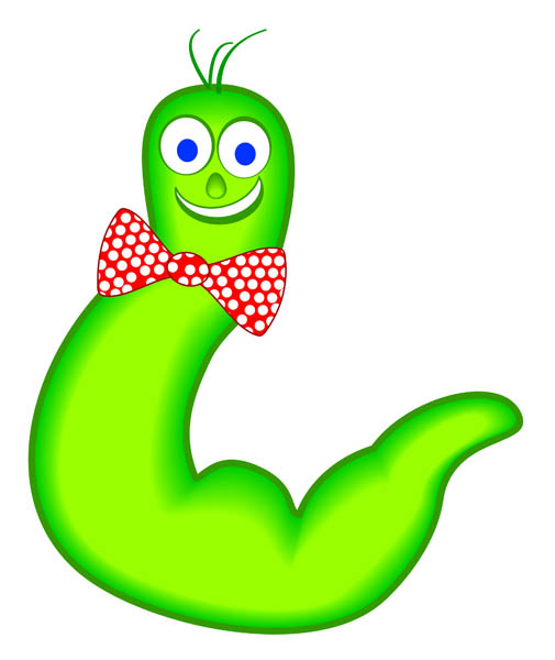 Mr. Wiggly Worm - Free Clip | Clipart Panda - Free Clipart Images