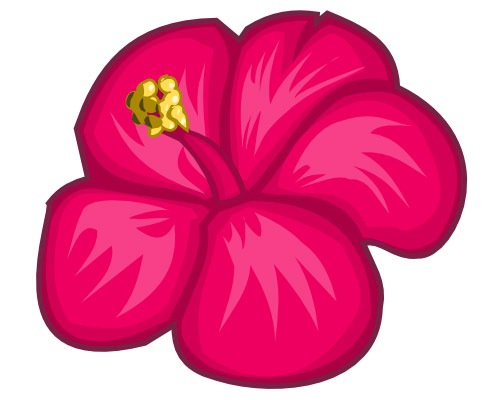 Hibiscus Flower Cartoon | lol-