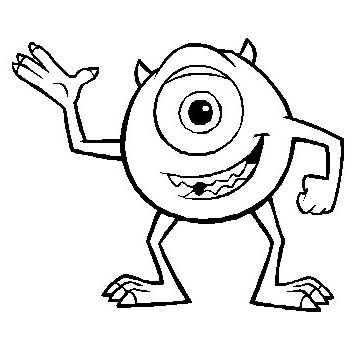 Monsters Inc. Printable Coloring Pages