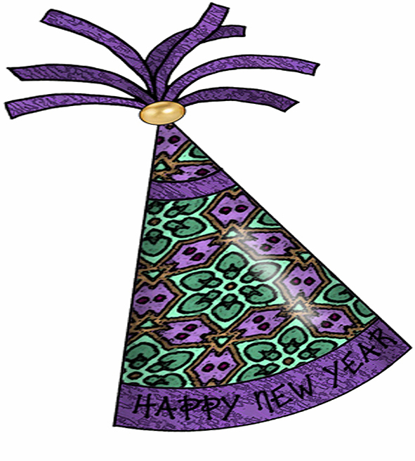 new years party hat clipart - photo #15